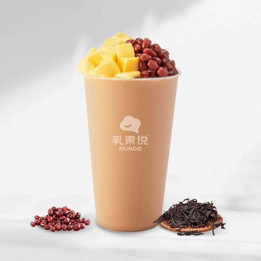 红豆布丁奶茶