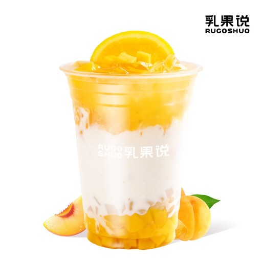 黄桃芒果燕麦爆珠酸奶