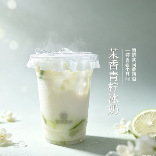 茉香青柠冰奶